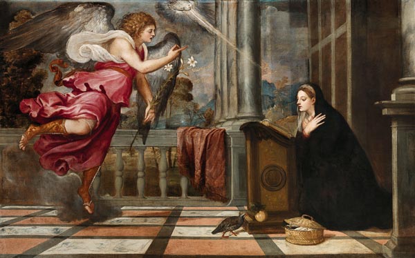Tizian, Verkuendigung an Maria von Tizian (Tiziano Vercellio/ Titian)