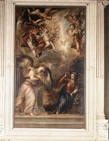 Annunciation von Tizian (Tiziano Vercellio/ Titian)