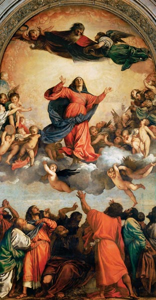 Assunta - Die Himmelfahrt der Heiligen Jungfrau von Tizian (Tiziano Vercellio/ Titian)