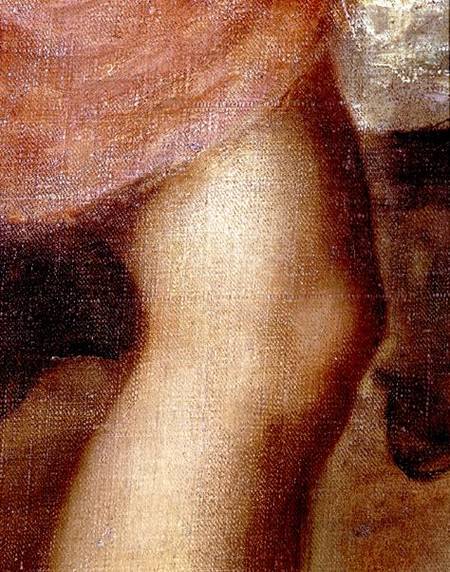 The Death of Actaeon, detail of Diana's knee von Tizian (Tiziano Vercellio/ Titian)