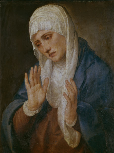 Mater Dolorosa von Tizian (Tiziano Vercellio/ Titian)