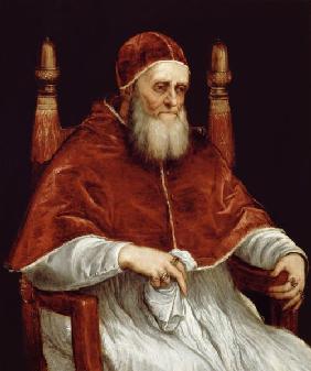 Pope Julius II (1443-1513) after a painting by Raphael c.1545-46