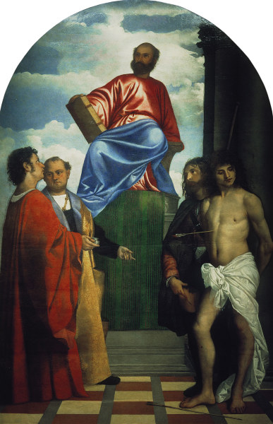 Titian / St.Mark on the Throne ... von Tizian (Tiziano Vercellio/ Titian)