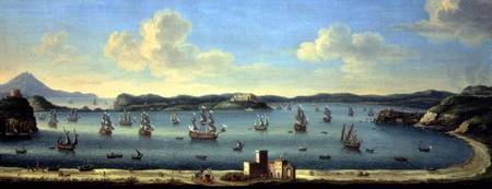 The Gulf of Pozzuoli with Ischia in the Distance 1740 von Tommaso Ruiz