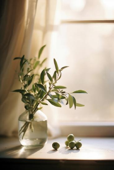 Oliven am Fenster