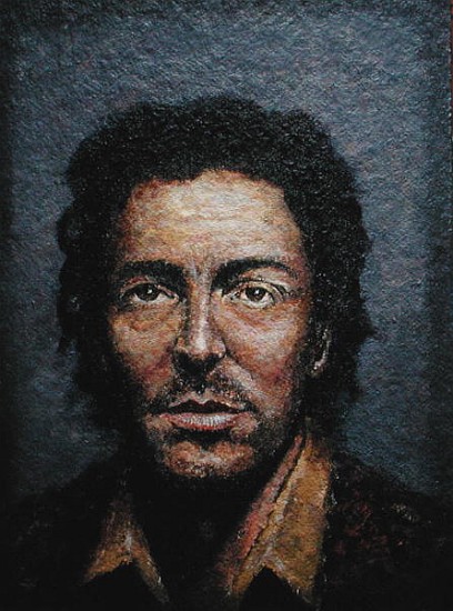 Springsteen (b.1949) (acrylic on straw board)  von Trevor  Neal
