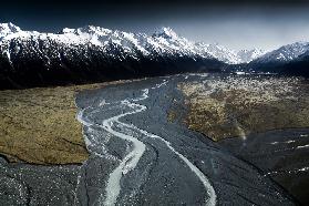 Aoraki / Mont Cook und Tasman Lake Valley