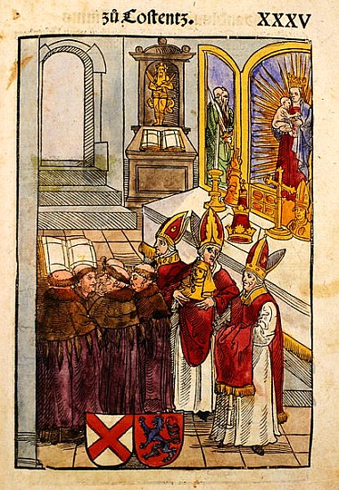 A scene from The Council of Constance, from ''Chronik des Konzils von Konstanz'' von Ulrich von Richental