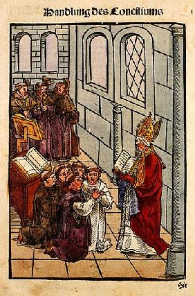 A scene from the Council of Constance, from ''Chronik des Konzils von Konstanz''