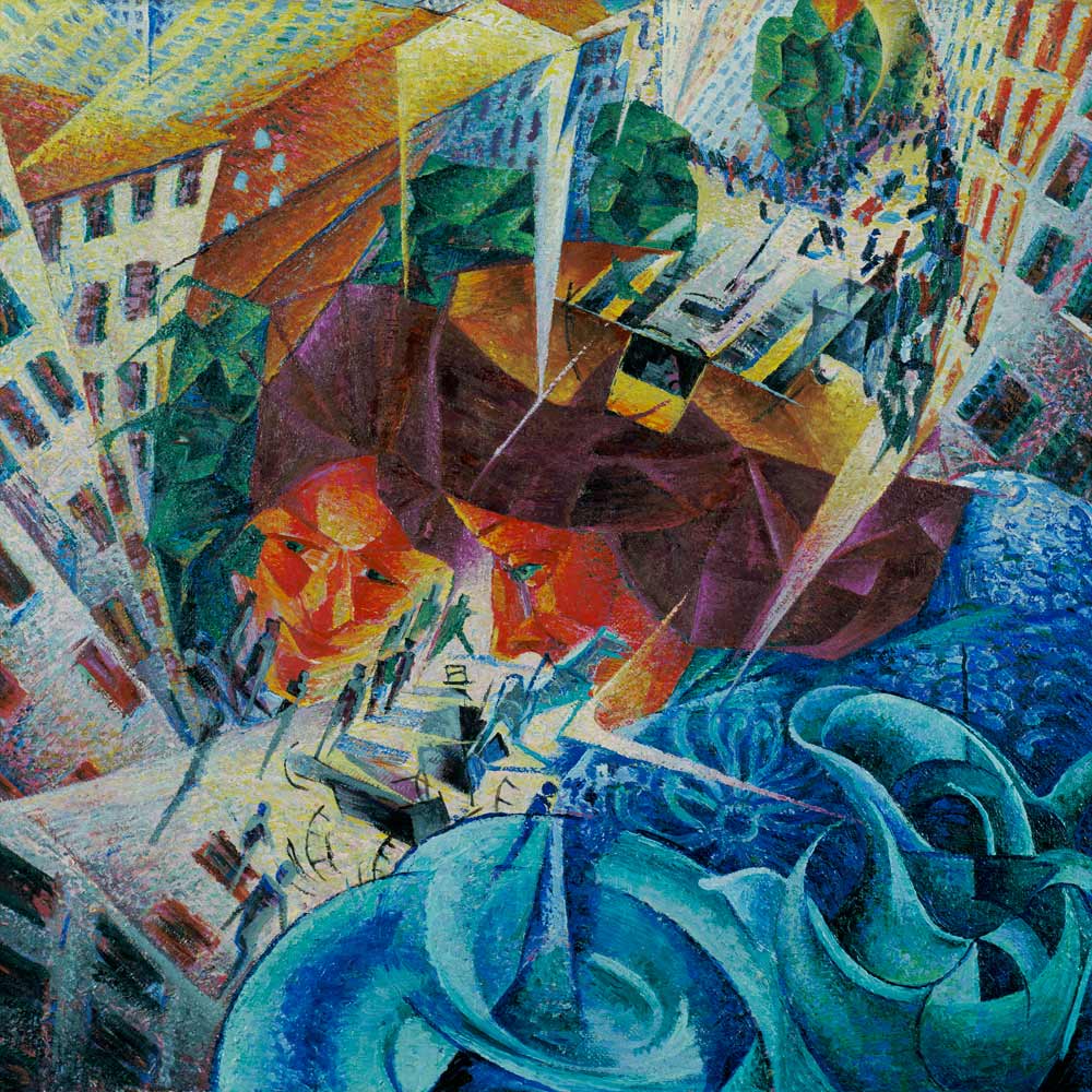 Simultan-Vision von Umberto Boccioni
