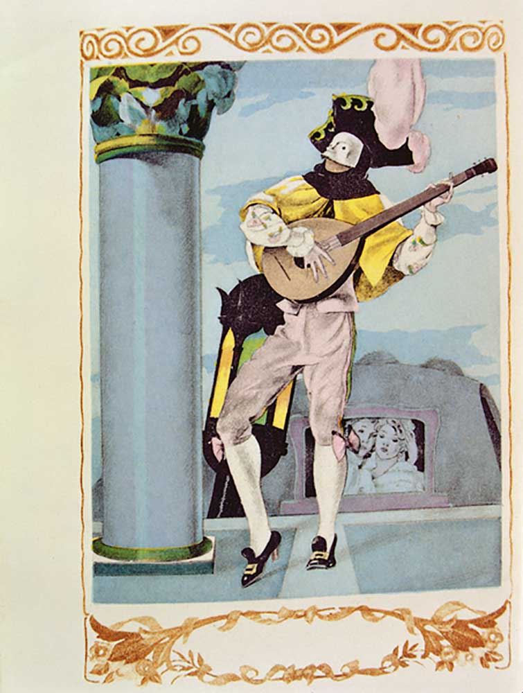 Illustration aus Candide von Voltaire, herausgegeben von Gibert Jeune, 1952 von Umberto Brunelleschi