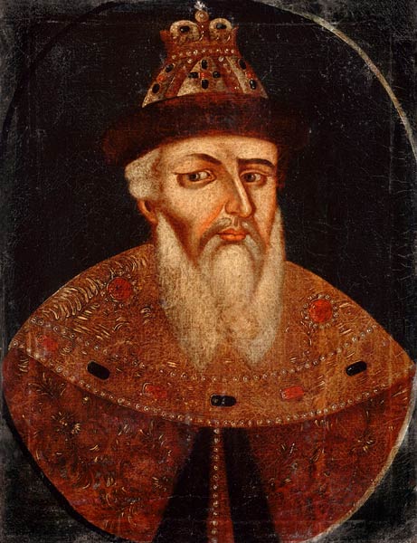 Porträt des Zaren Iwan IV. des Schrecklichen (1530-1584) von Unbekannter Künstler