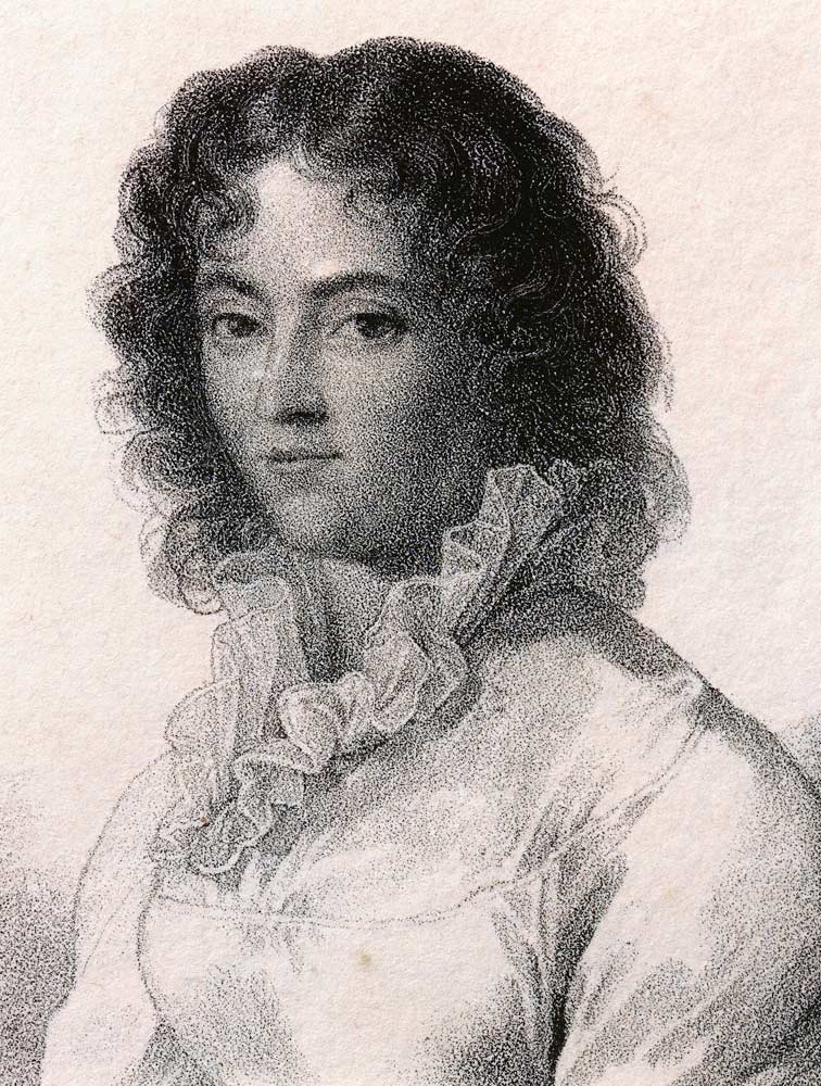 Portrait of Constanze Weber (Zell im Wiesental, 1762-Salzburg, 1842), wife of Wolfgang Amadeus Mozar von Unbekannter Künstler