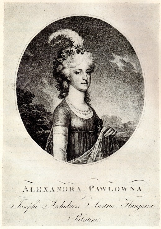 Bildnis Großfürstin Alexandra Pawlowna (1783-1801) von Unbekannter Künstler