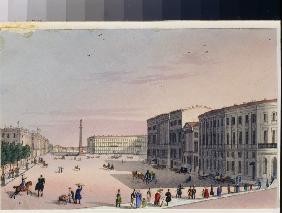Der Palastplatz in Sankt Petersburg (Album von Marie Taglioni)