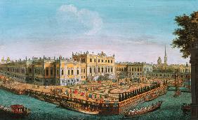 Der Sommerpalast in St. Petersburg 1753