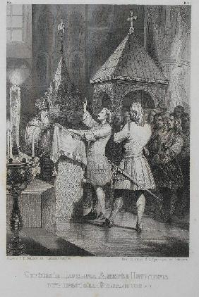 Die Abdikation des Kronprinzen Alexei Petrowitsch von Russland (1690-1718)