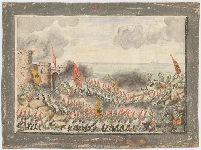 Die Belagerung von Warna im September 1828 von Unbekannter Künstler