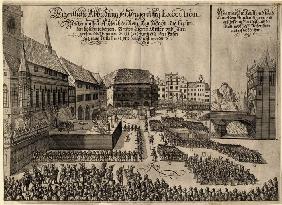 Die Hinrichtung der böhmischen Rebellen auf dem Prager Altstädter Ring 1621 1621