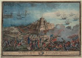 Die Kaiserliche Russische Armee vor dem türkischen Hafen Otschakow 1790