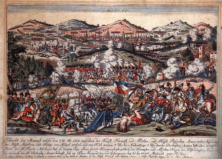 Die Schlacht von Moschaisk am 26. August 1812 von Unbekannter Künstler