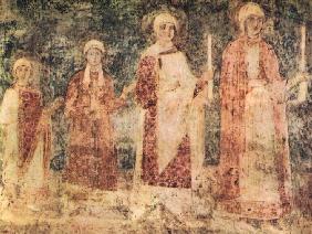 Die vier Töchter Jaroslaws des Weisen (Anna von Kiew ist ganz links)