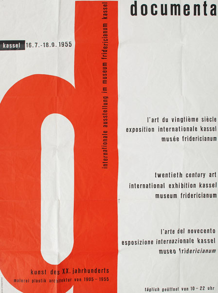 Plakat der ersten documenta 1955 von Unbekannter Künstler
