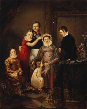 Familienbild von Fürst Nikolai Grigorjewitsch Repnin-Wolkonski