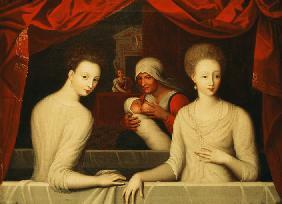 Gabrielle d'Estrées und eine ihrer Schwestern, Herzogin von Villars