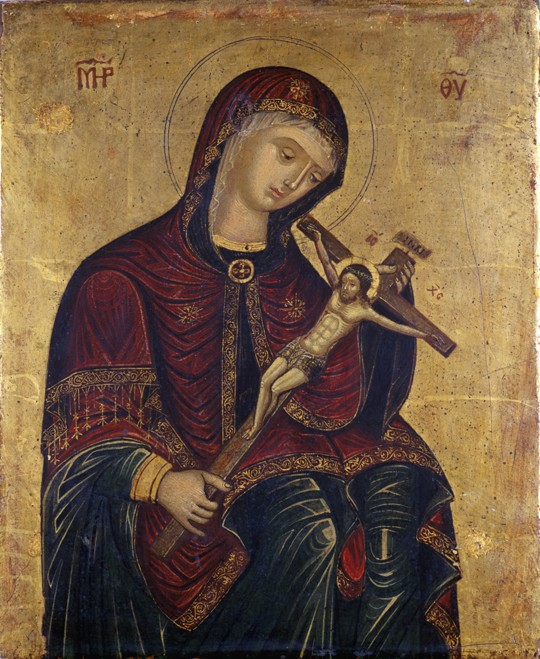 Gottesmutter mit Kruzifix (Pietà) von Unbekannter Künstler