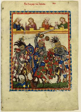 Heinrich I., Fürst von Anhalt (Darstellung im Codex Manesse)