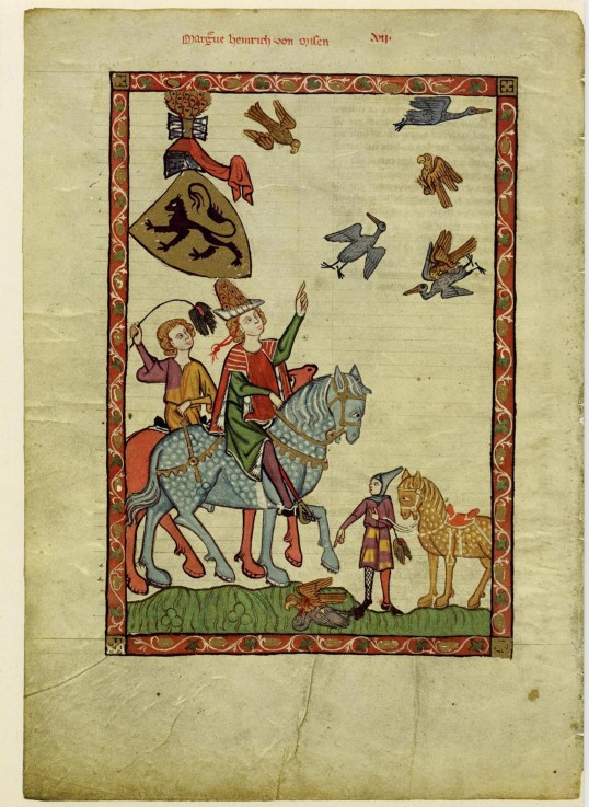 Heinrich III. Markgraf von Meißen (Darstellung im Codex Manesse) von Unbekannter Künstler