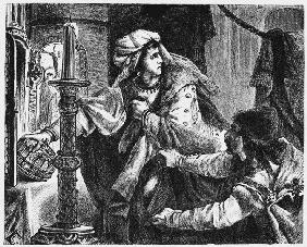 Helene Kottannerin stiehlt die Stephanskrone, 1440 (Aus "Pictorial History of the World's Great Nati 1882