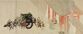 Illustriertes Epos Heiji Bürgerkrieg (Kaiserlicher Besuch bei Rokuhara) Rollbild 2