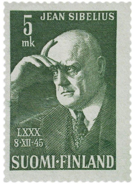 Jean Sibelius (Briefmarke) von Unbekannter Künstler