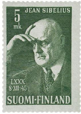 Jean Sibelius (Briefmarke) 1945