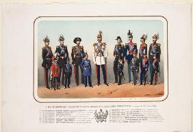 Kaiser Alexander II. in der Paradeuniform des Leibgarde-Kavallerieregiments 1856