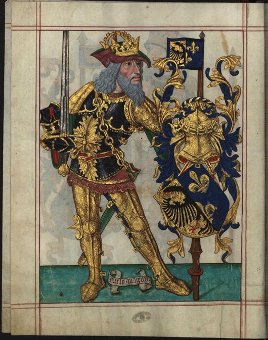 Karl der Große (Aus Livro do Ameiro-Mor) von Unbekannter Künstler