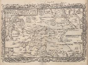 Karte von Russland (Aus: Rerum Moscoviticarum commentarii..) 1556