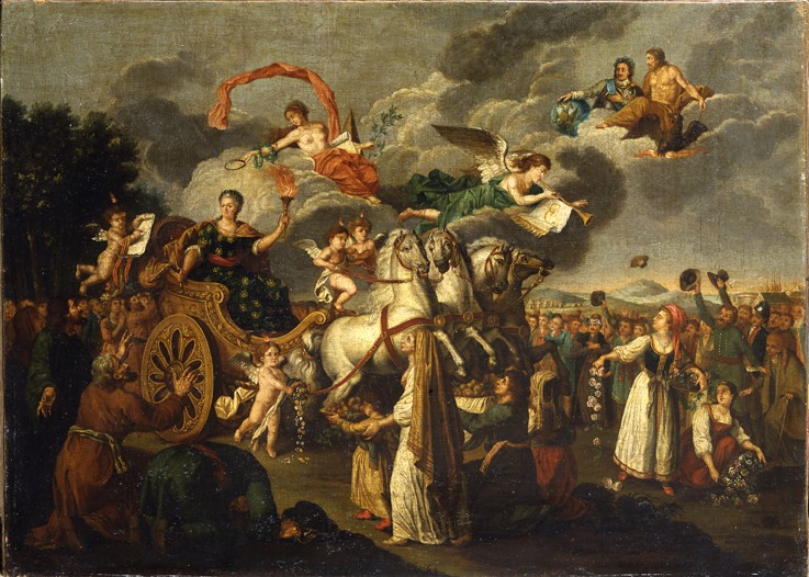 Katharina II. auf der Reise durch das Reich 1787 von Unbekannter Künstler