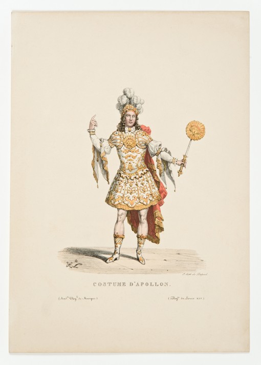Ludwig XIV. als Apollon im Ballett "Noces de Thétis et Pélée" 1654 von Unbekannter Künstler