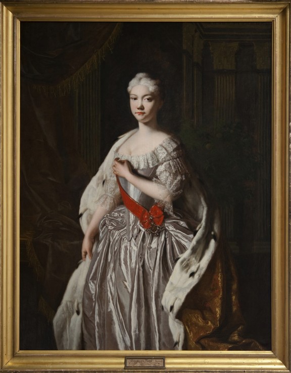 Porträt der Großfürstin Natalja Alexejewna von Russland (1714–1728) von Unbekannter Künstler
