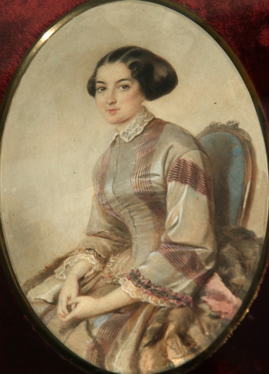 Porträt der Schriftstellerin Awdotja Panajewa (1819-1893) von Unbekannter Künstler