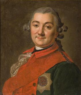 Porträt des Admirals Grafen Alexei Grigorjewitsch Orlow von Cesme (1737–1808)