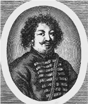 Porträt des Anführers eines Aufstandes der Donkosaken Stepan (Stenka) Rasin (1630-1671)