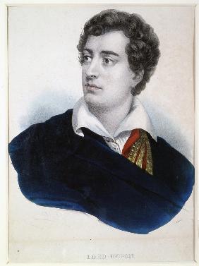 Porträt des Dichters Lord George Noel Byron (1788-1824)