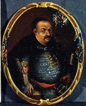 Porträt des Hetmans Bohdan Chmelnyzkyj (1595-1657)