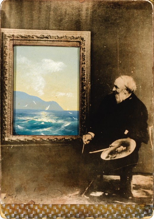 Porträt des Malers Iwan Aiwasowski (1817-1900) von Unbekannter Künstler