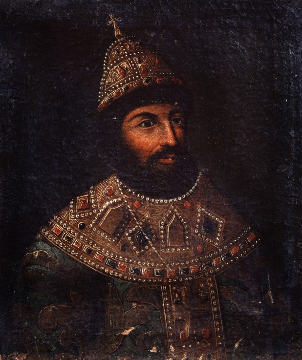 Porträt des Zaren Alexei I. Michailowitsch von Russland (1629-1676) von Unbekannter Künstler