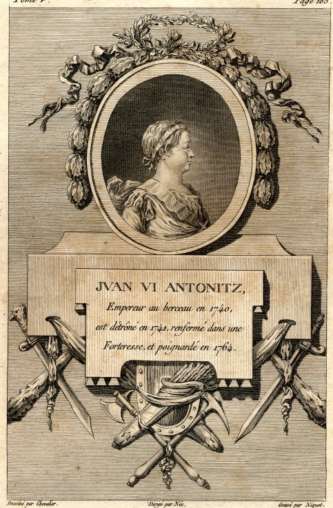 Porträt des Zaren Iwan VI. Antonowitsch von Russland (1740-1764) von Unbekannter Künstler